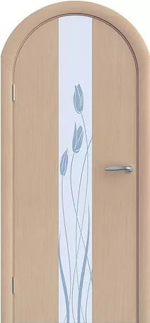 Олимп Межкомнатная дверь Натали 2 радиус, эллипс, арт. 2653 - фото №1