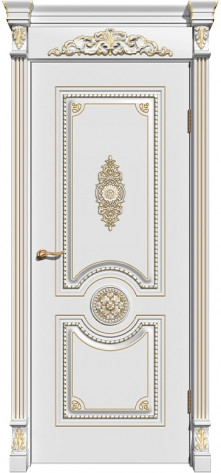 Верда Межкомнатная дверь Олимп ДГ патина янтарь, арт. 13723