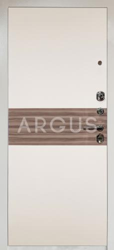 Аргус Входная дверь Люкс 3К 12мм ALUM-11 белый, арт. 0003229 - фото №1