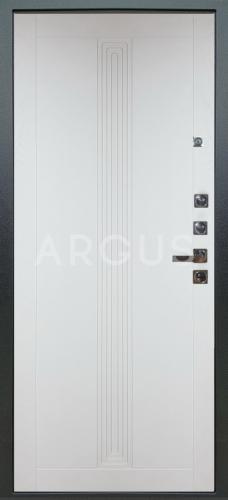 Аргус Входная дверь Люкс ПРО 3К 12мм Вертикаль серебро, арт. 0003301 - фото №2
